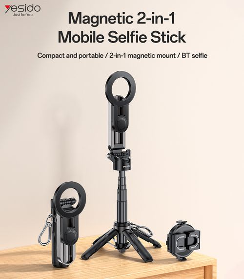Multi-functional selfie stick