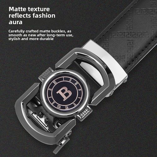 Genuine leather automatic belt