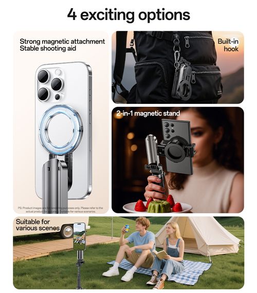 Multi-functional selfie stick
