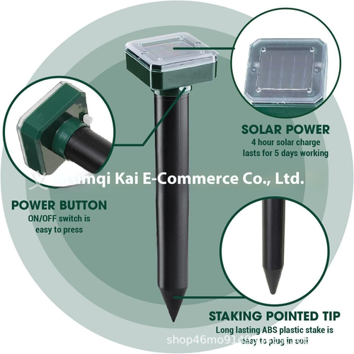 Solar-powered waterproof ultrasonic bird repeller-Shoot once, shoot twice