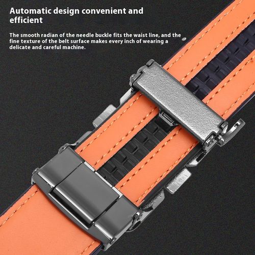 Genuine leather automatic belt