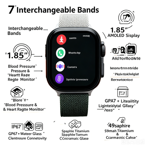 DS7 Multi-Strap Bluetooth Calling Smartwatch