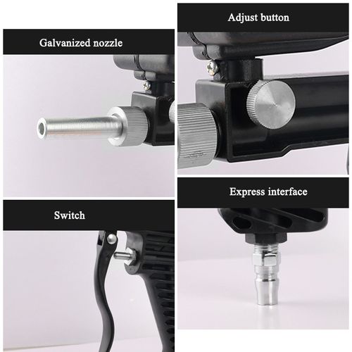 Small pneumatic sandblasting gun