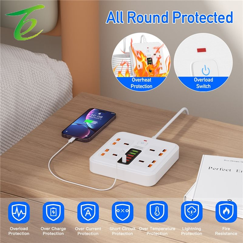 Multi-functional high-power power strip with USB