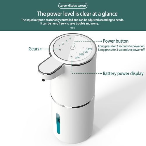 Automatic foaming soap dispenser