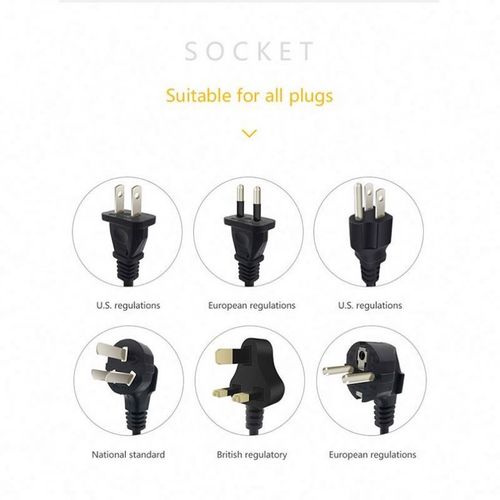 High-power British standard universal socket with independent switch