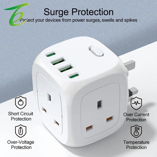 Multifunctional British Rubik's Cube Square Socket