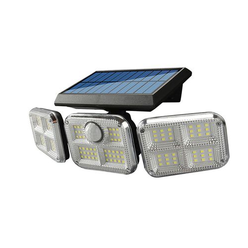 Three-head foldable outdoor solar light