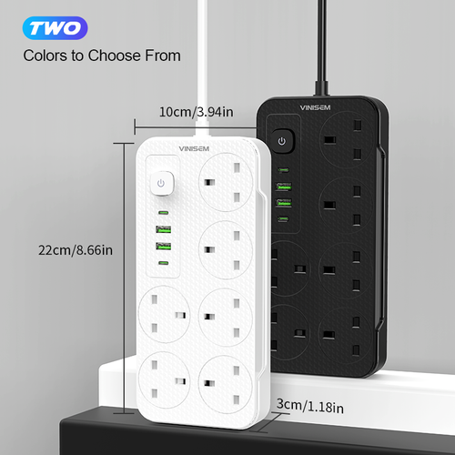 Multi-functional high-power UK standard power socket with USB interface