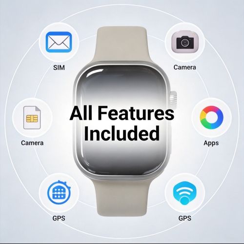 Smartwatch with camera and SIM card slot