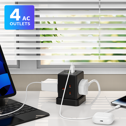 Small portable British standard tower socket