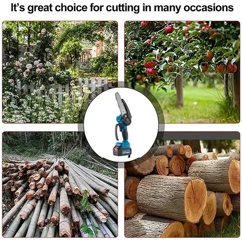 Rechargeable portable electric saw