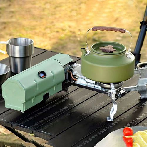 Outdoor Camping Cooking Set Survival Tourist Outdoor Mini Portable Folding Gas Camping Stoves & Accessories