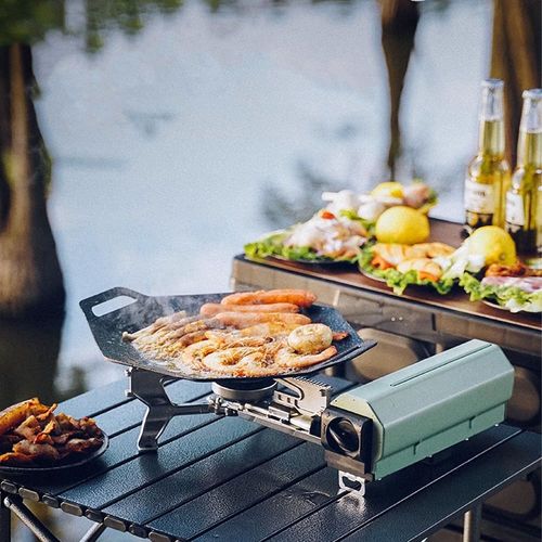 Outdoor Camping Cooking Set Survival Tourist Outdoor Mini Portable Folding Gas Camping Stoves & Accessories
