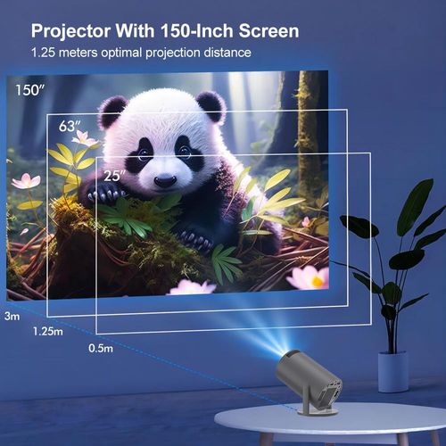 Topleo Mini Video Projector Game 1080p 1200 Lumens Brightness Projectors Outdoor HY300 4k Home Theater Video Projector