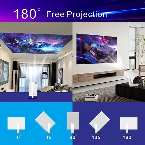 Topleo Mini Video Projector Game 1080p 1200 Lumens Brightness Projectors Outdoor HY300 4k Home Theater Video Projector
