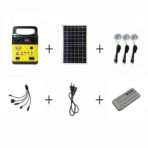 Portable Solar Lighting System Outdoor Generator Backup Power Support Solar Battery Power Bank Camping Lighting Charging Use