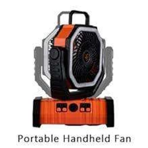 2025 New Camping Fan Portable Rechargeable Lighting Outdoor Fan Multifunctional Camping Fishing Lighting Fan