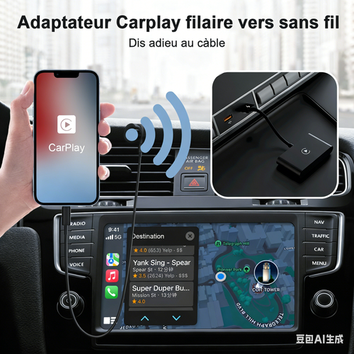 Convertir le CarPlay filaire en sans fil