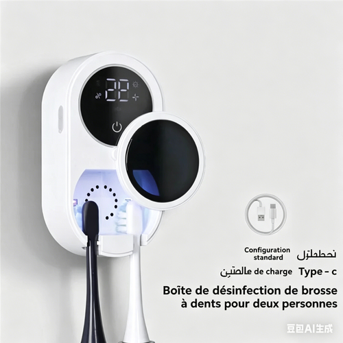 Support Stérilisant UV Brosse à Dents Automatique