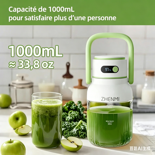 Blender Portable à 12 lames, capacité 1000mL
