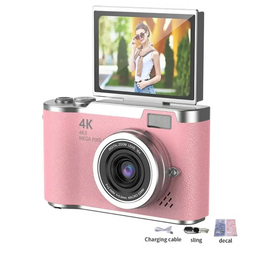 Portable Vlog Camera with 32GB SD Card
