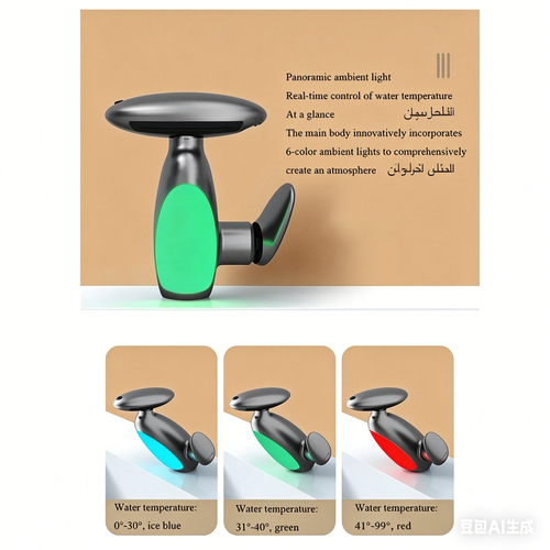 Robinet rétractable pivotant à 360°, LED, 4 modes de sortie d'eau