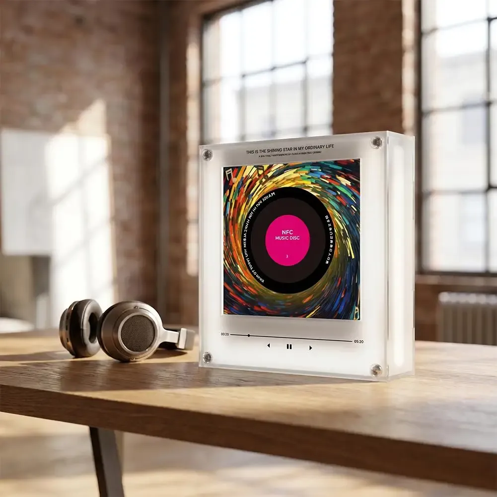 Aimant de réfrigérant magnétique à détection NFC avec musique automatique