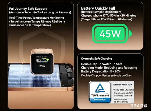 Adaptateur secteur rapide pour iPhone