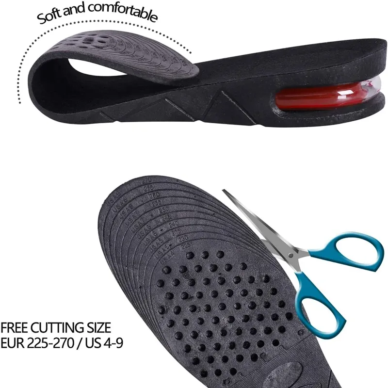 Semelles compensatrices à coussin d'air pour homme et femme