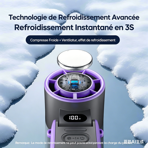 Ventilateur Glacé Portable Pliable