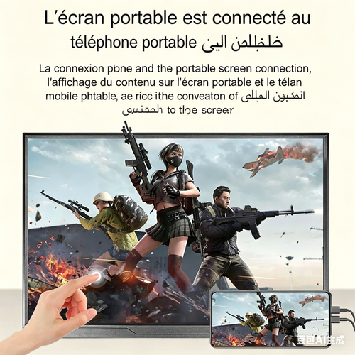 Écran portable 16 pouces IPS, définition 1920 × 1200