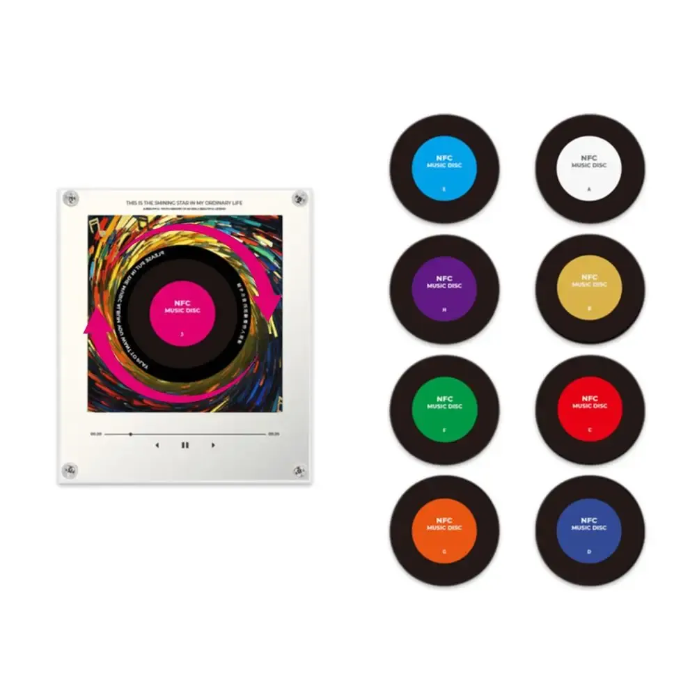 Aimant de réfrigérant magnétique à détection NFC avec musique automatique