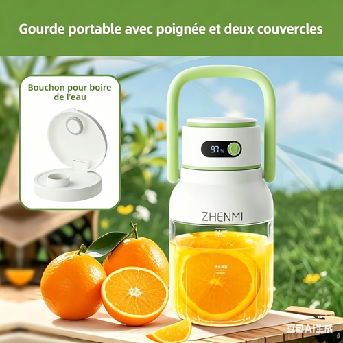 Blender Portable à 12 lames, capacité 1000mL