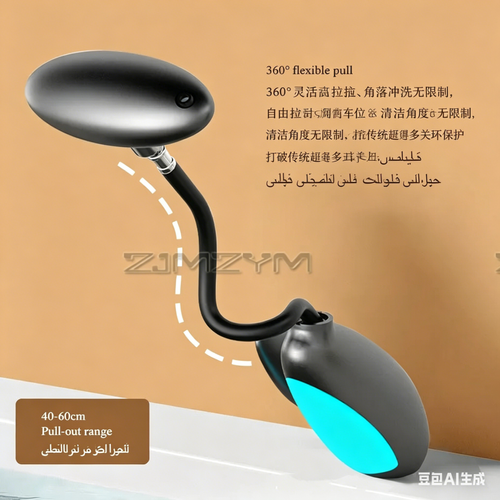 Robinet rétractable pivotant à 360°, LED, 4 modes de sortie d'eau