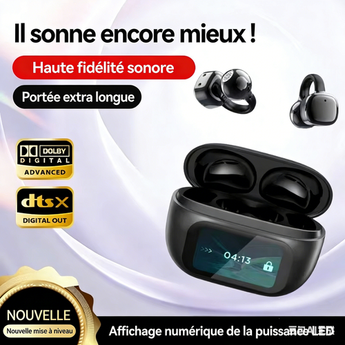 Casque de traduction Bluetooth à écran intelligent et basse profonde