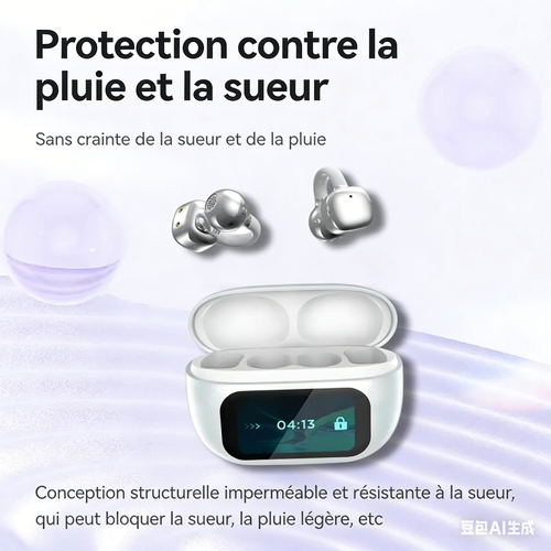 Casque de traduction Bluetooth à écran intelligent et basse profonde