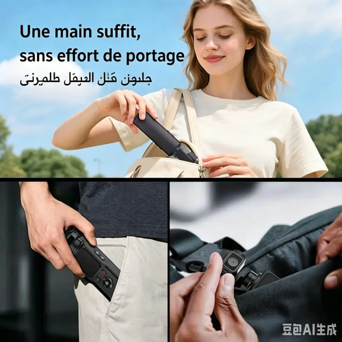 🇲🇦 Caméra gimbal de poche 4K – stabilisation professionnelle – format compact et portable – Paiement à la livraison 🔥📸🎥🛒