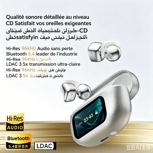 🇲🇦🔥 Écouteurs de traduction Bluetooth – écran tactile intelligent – son de haute qualité – Paiement à la livraison 🔥🎧📱🔊🛒