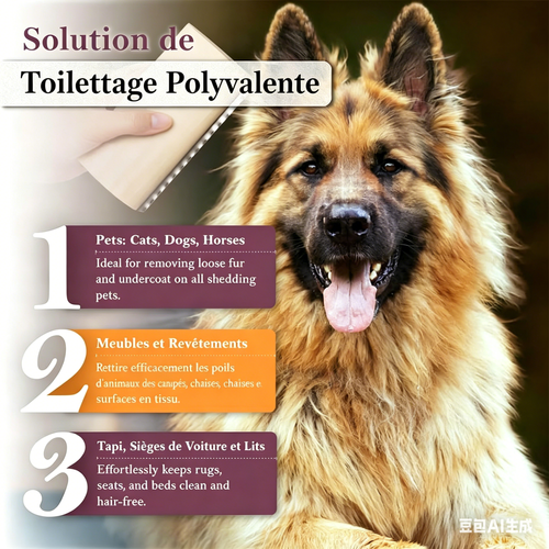 Outil de toilettage anti-poil pour animaux