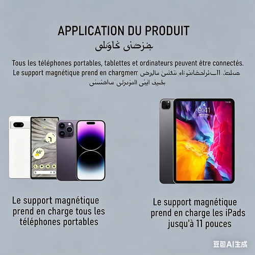 Clavier pliable portable sans fil