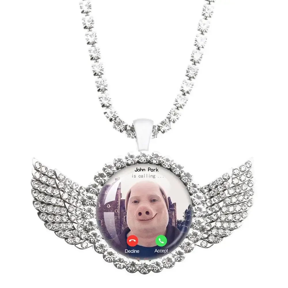 Collier amusant John Pork appelle