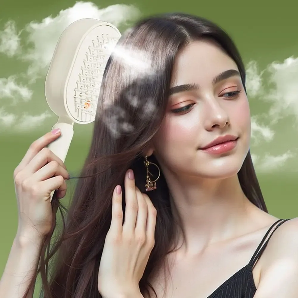 Peigne massant électrique vaporisateur pour cheveux