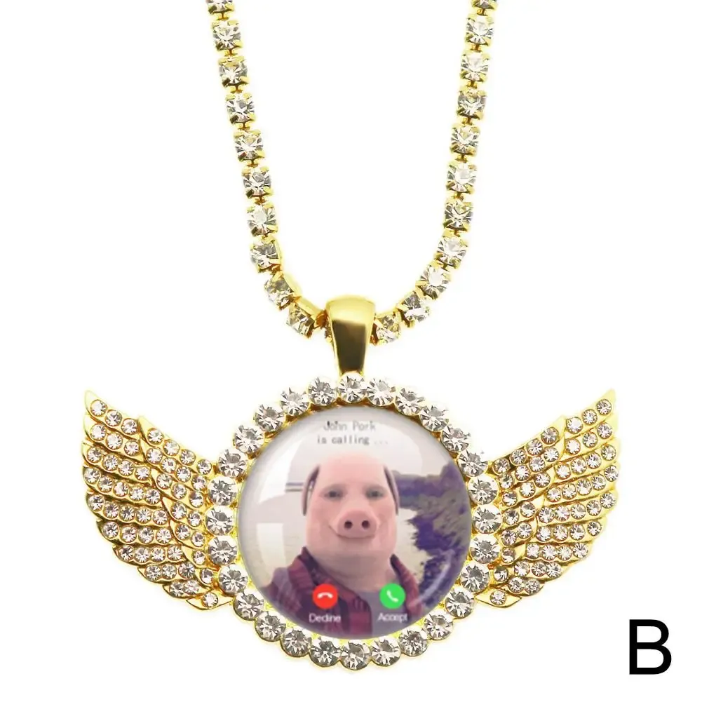 Collier amusant John Pork appelle