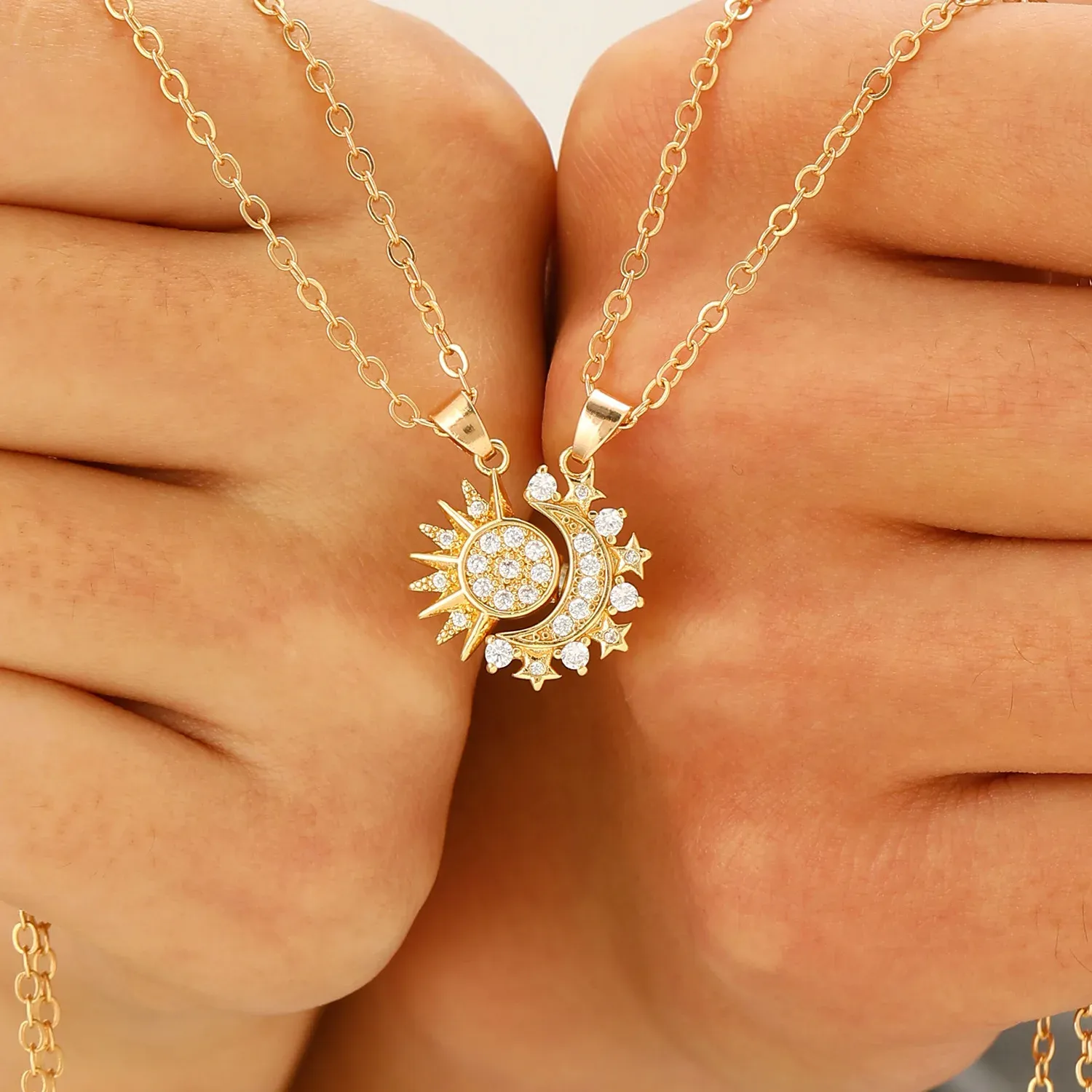 Collier Soleil et Lune