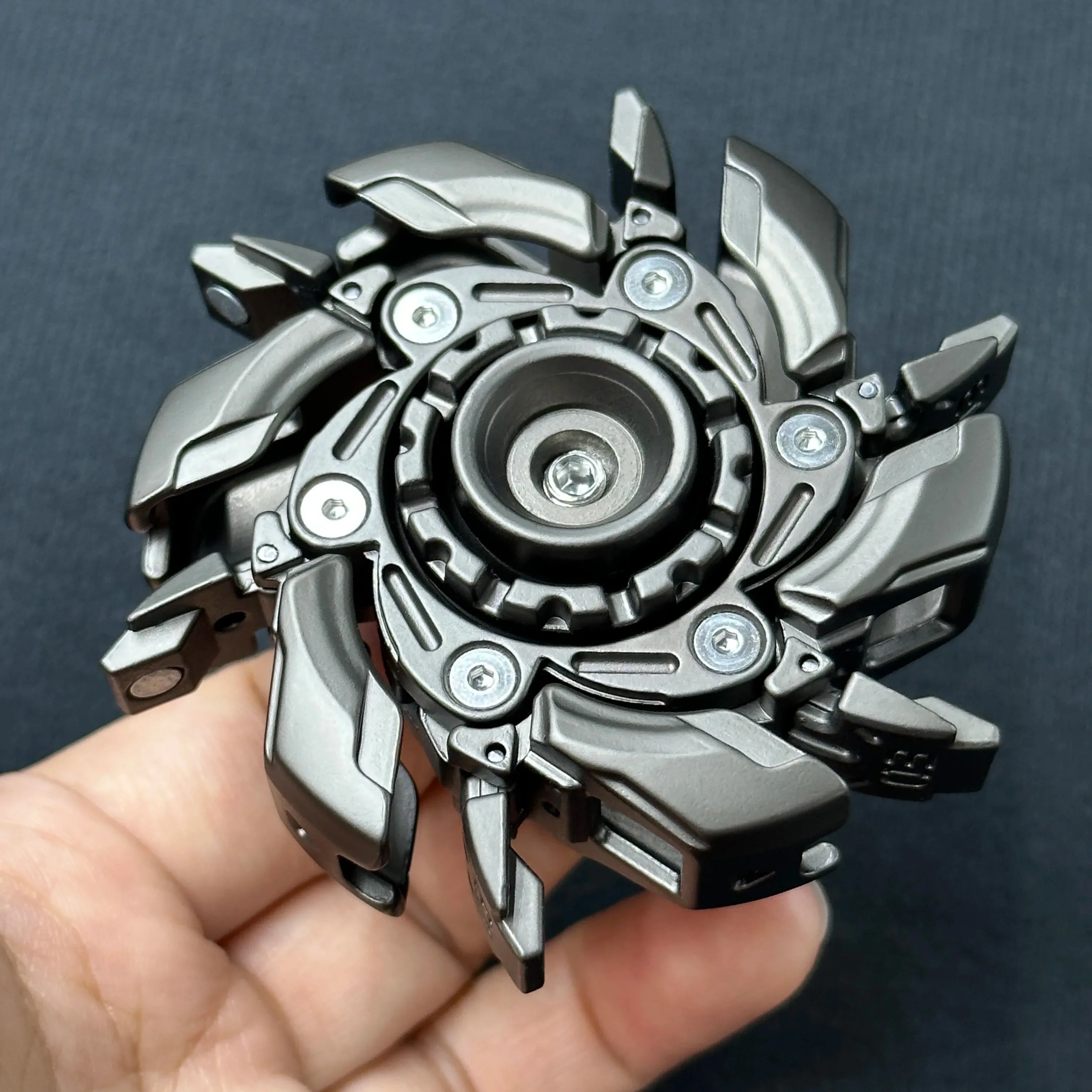 EDC Fidget Sliders Open Armor Spinning TopFidget Toys لتخفيف التوتر للبالغين ميتا المغناطيسي