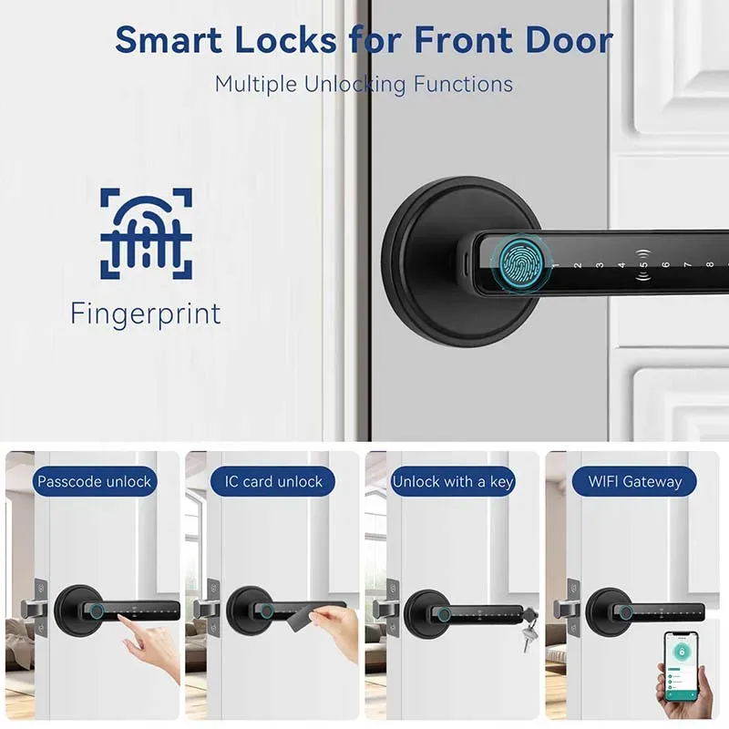 Serrure de porte intelligente écologique