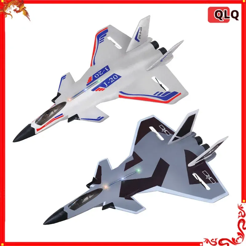 Avion radiocommandé nouveau chasseur J-20, planeur électrique à ailes fixes en mousse, modèle jouet cadeau pour enfants