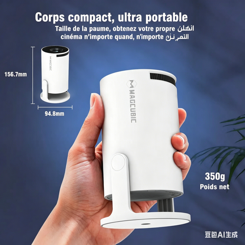 Projector with WiFi and Bluetooth Support  8K.4K Compatible   1280*720P Resolution   Built-in Speaker