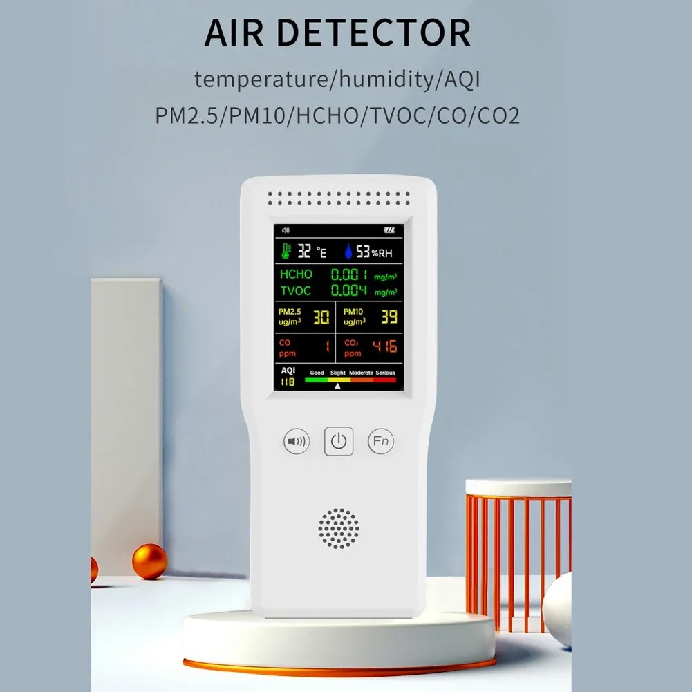Détecteur de qualité de l'air 9 en 1